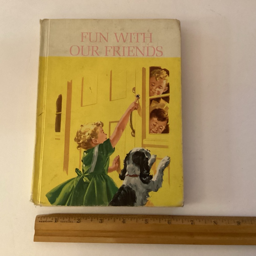 Vintage 1962 Dick and Jane the new basic reader Fun with our friends - Picture 10 of 14